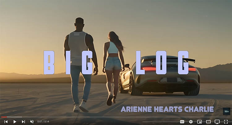 Arienne hearts Charlie "Big Log" promo video